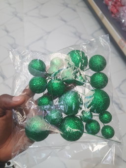 Bolas Decorativas com brilho 20pcs 