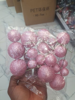 Bolas Decorativas com brilho 20pcs 