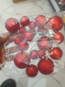 Bolas Decorativas com brilho 20pcs 