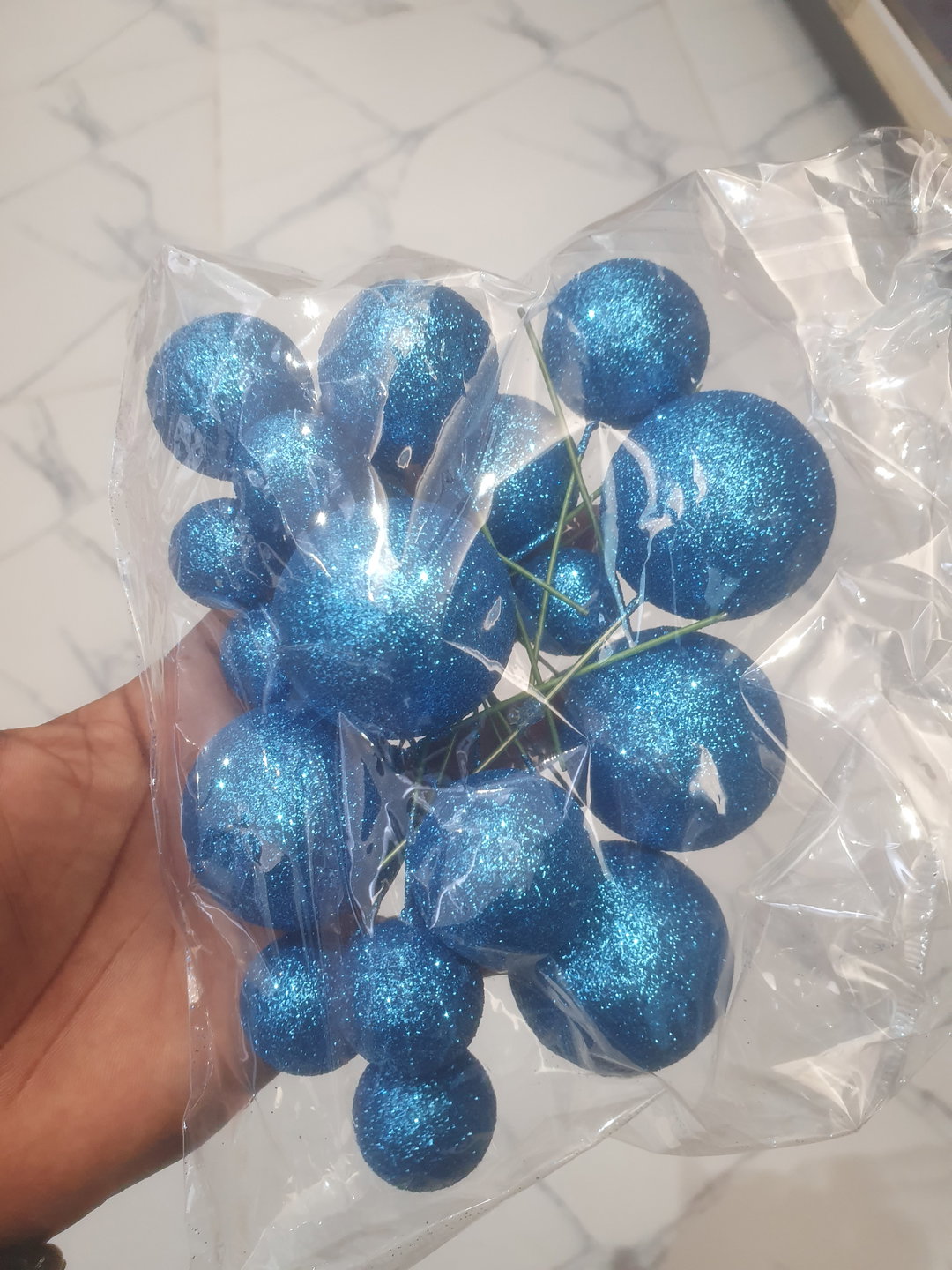 Bolas Decorativas com brilho 20pcs 