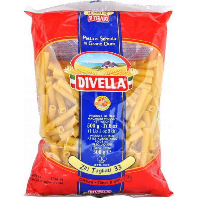 Divella Ziti Tagliati N°33 500gr