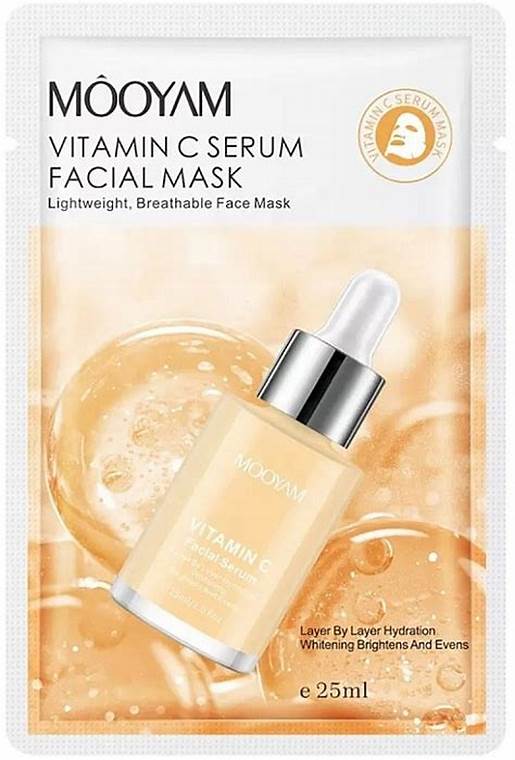 Masque tissu à la vitamine C pour visage_0