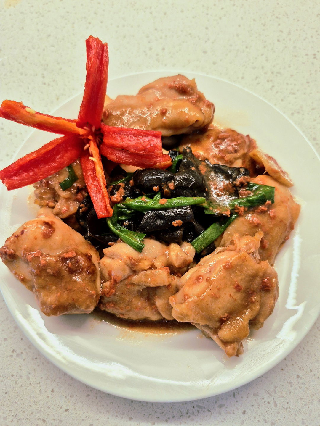 Red Glutinous Rice Wine Chicken