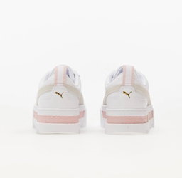 Puma Mayze Leather White "Yellow & Pink"