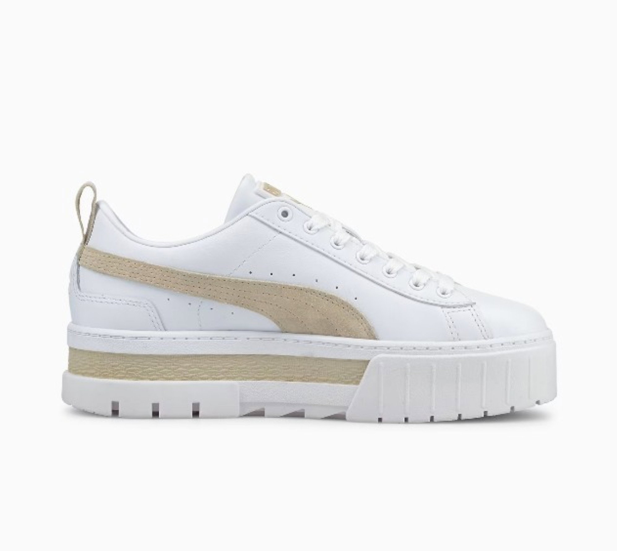 Puma Mayze Leather White "Brown"_0
