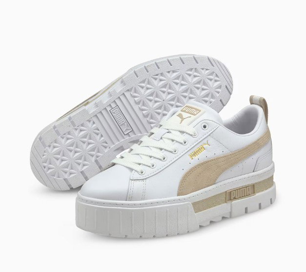 Puma Mayze Leather White "Brown"_1