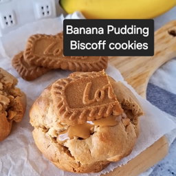 Banana Pudding Biscoff cookies