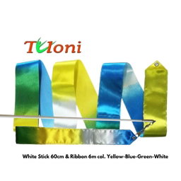 TULONI |  White Stick 60cm & Ribbon 5m / 6m 