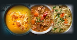 Frozen Soups in 1Kg/1L Tubs.