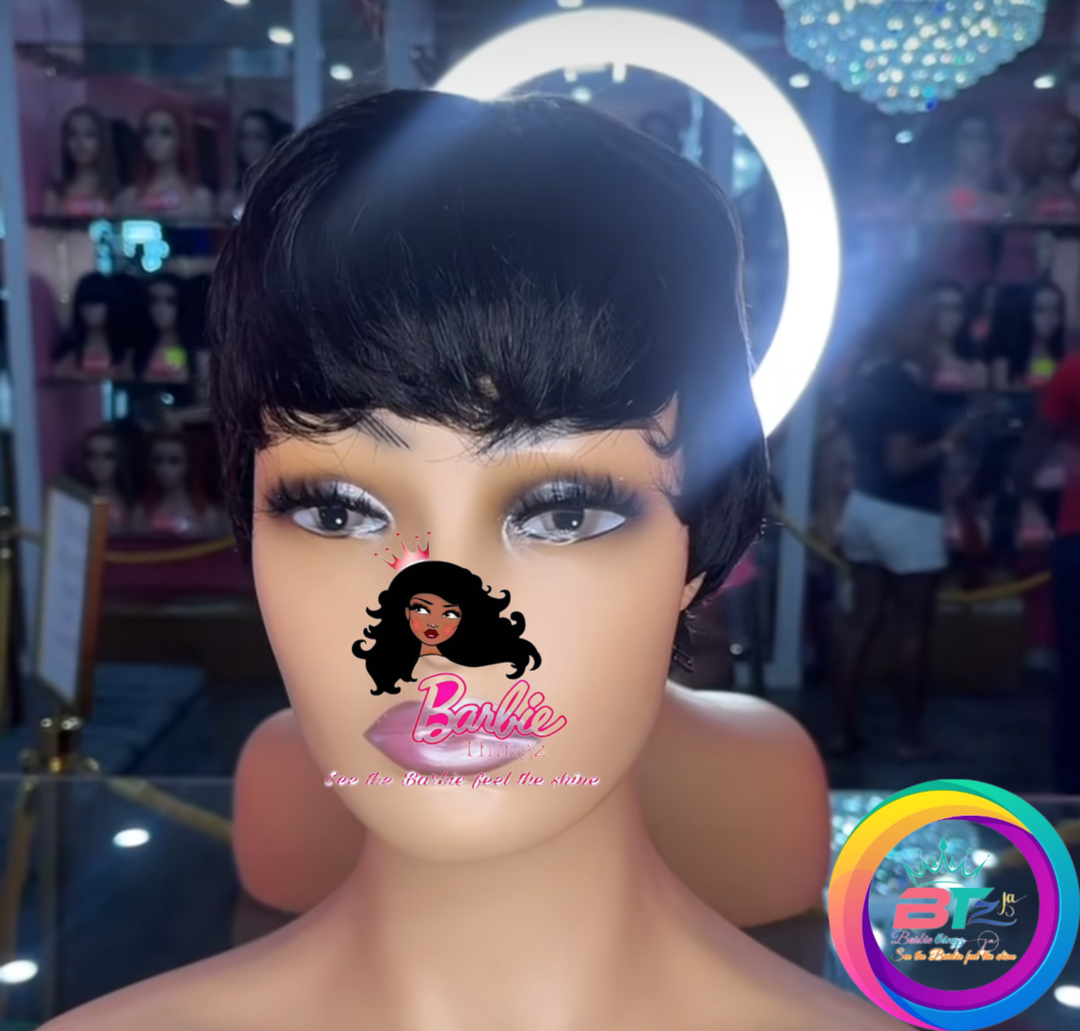 No Lace Pixie ( short straight hair)