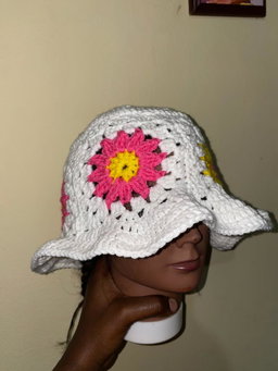 Granny square bucket hats  