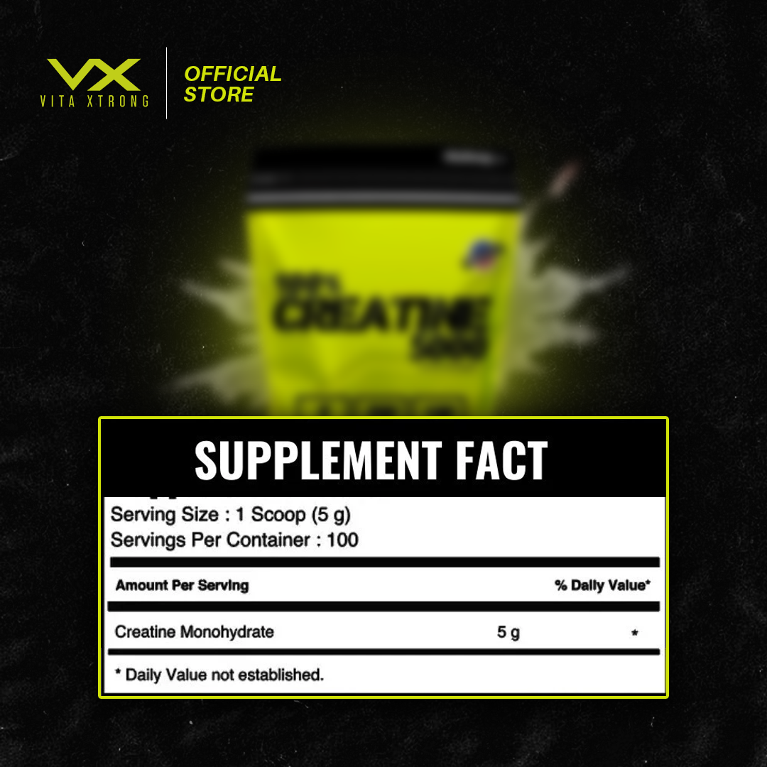 VITAXTRONG™ Creatine Monohydrate (550g) | Super Micronized Powder • Muscle Strength & Recovery • Halal [VX]_18