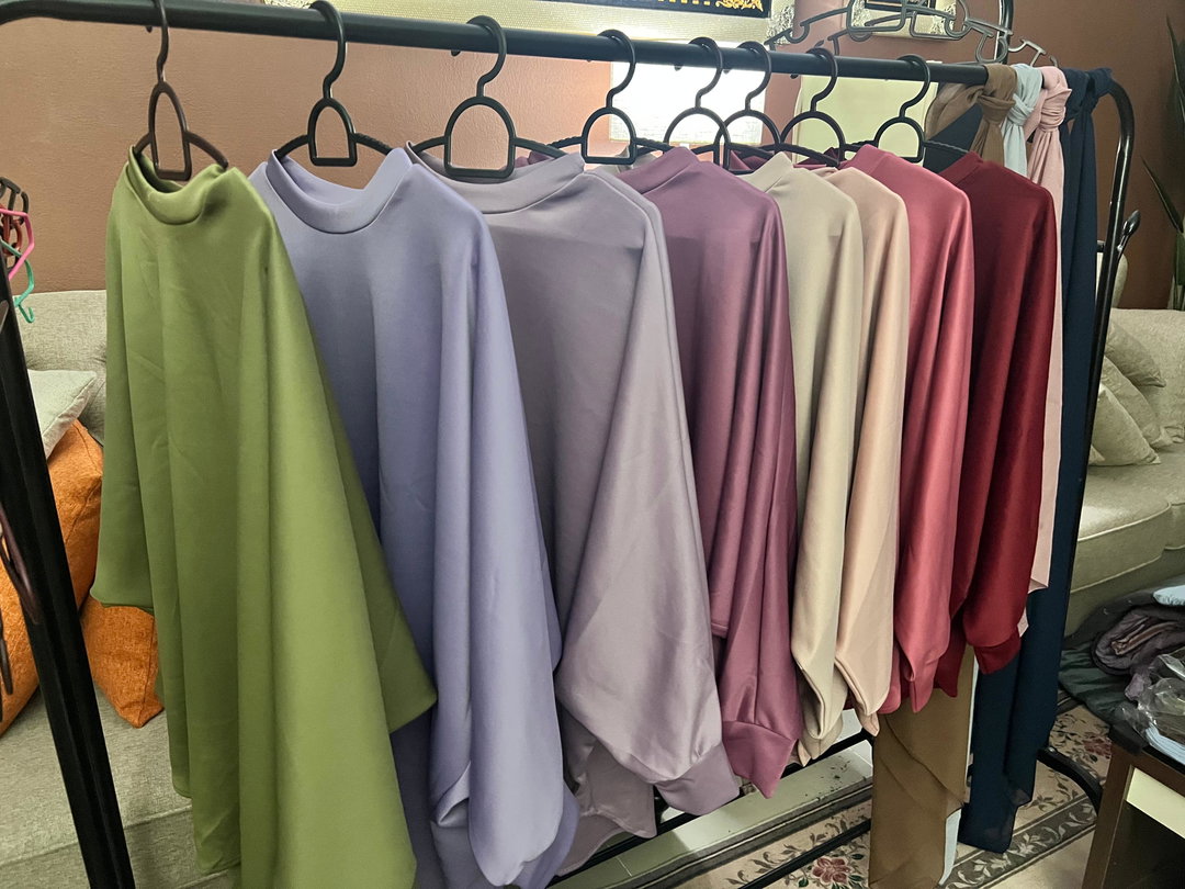 Batwing Scuba Blouse (Freesize)