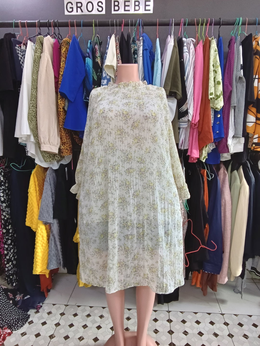 Robe Soi Fleurie Beige (46/48)