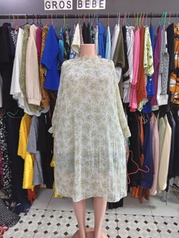 Robe Soi Fleurie Beige (46/48)