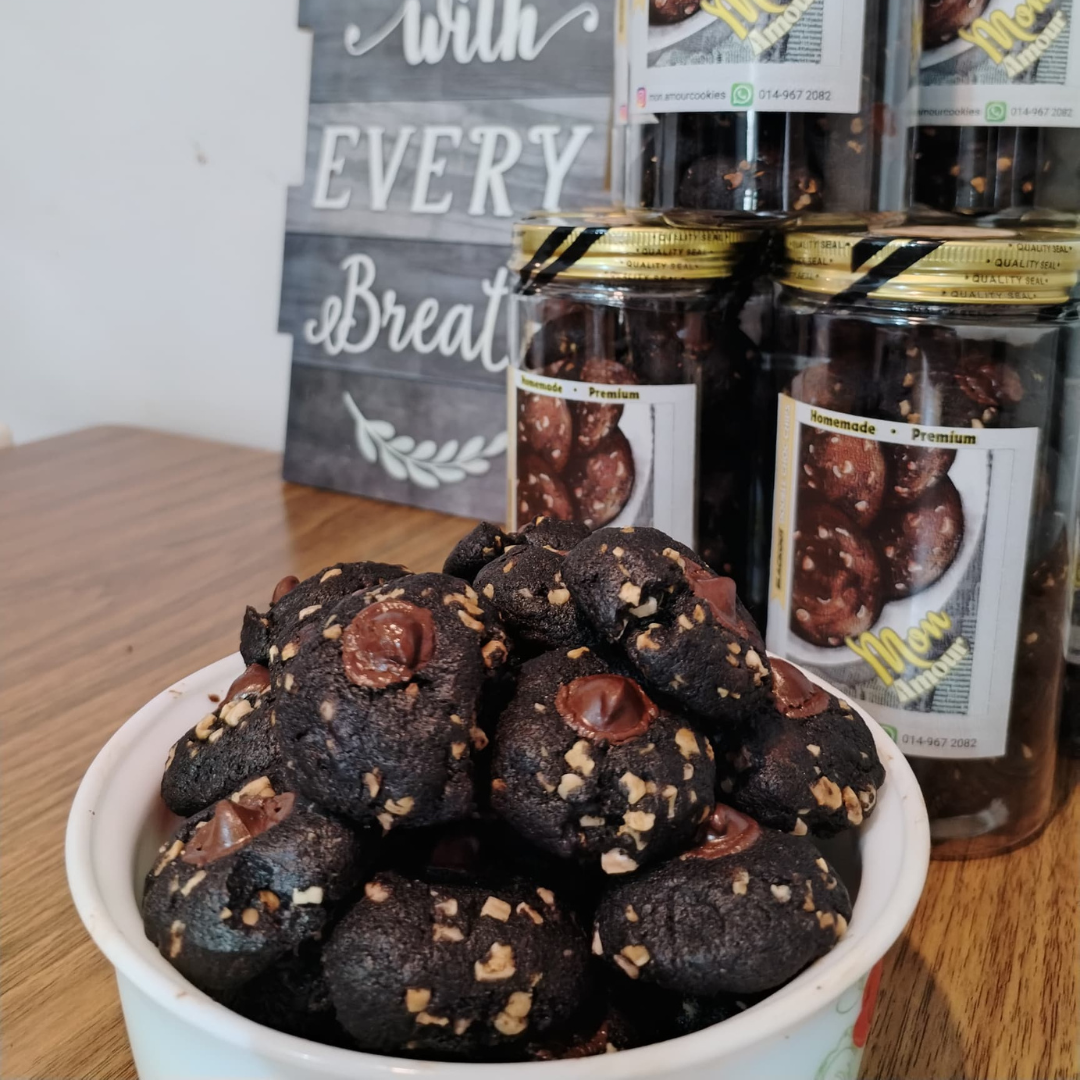 Blackout Choc Chips Cookies (Almond)