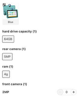 Kids educational tablet 