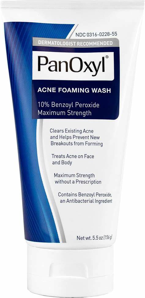 Nettoyant moussant contre l’acné Peroxyde de benzoyle 10 % Force maximale