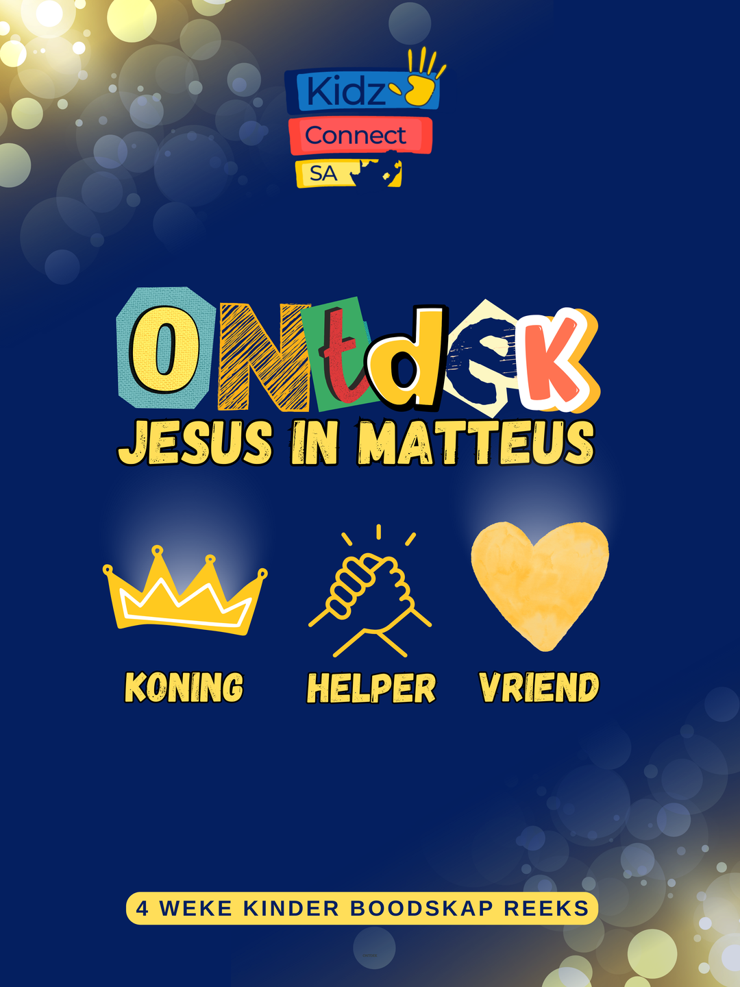 Ontdek Jesus in Matteus – 4 weke se kinderkerklesse vir laerskool kinders