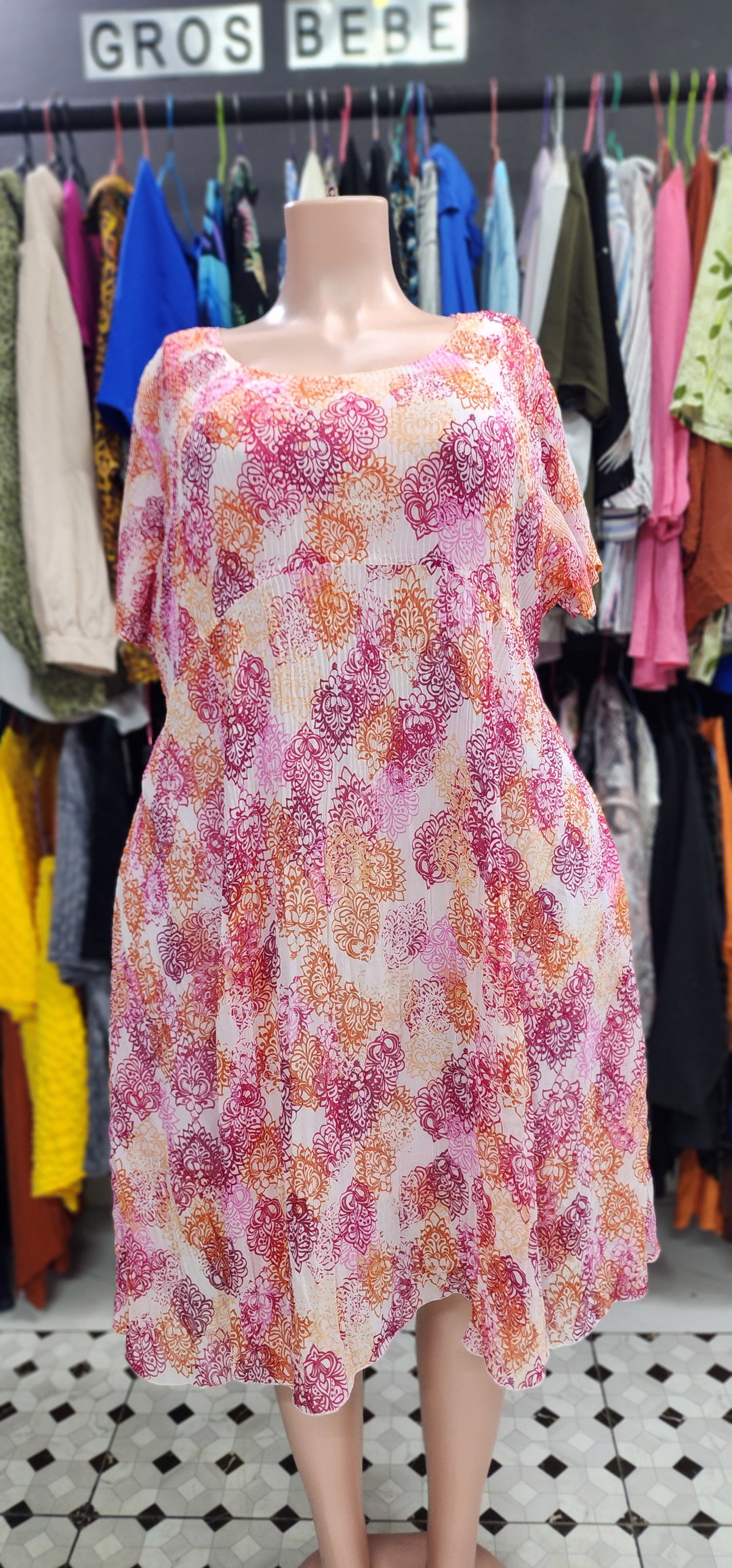Pink Plise Dress (52/54)