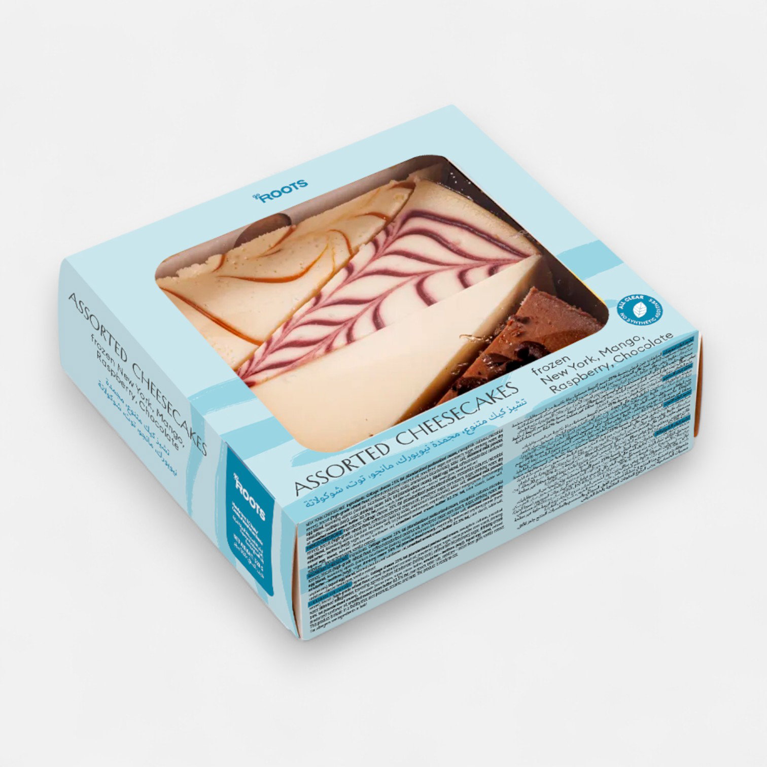 Roots Assorted Cheesecake Cake Frozen 1100g_0