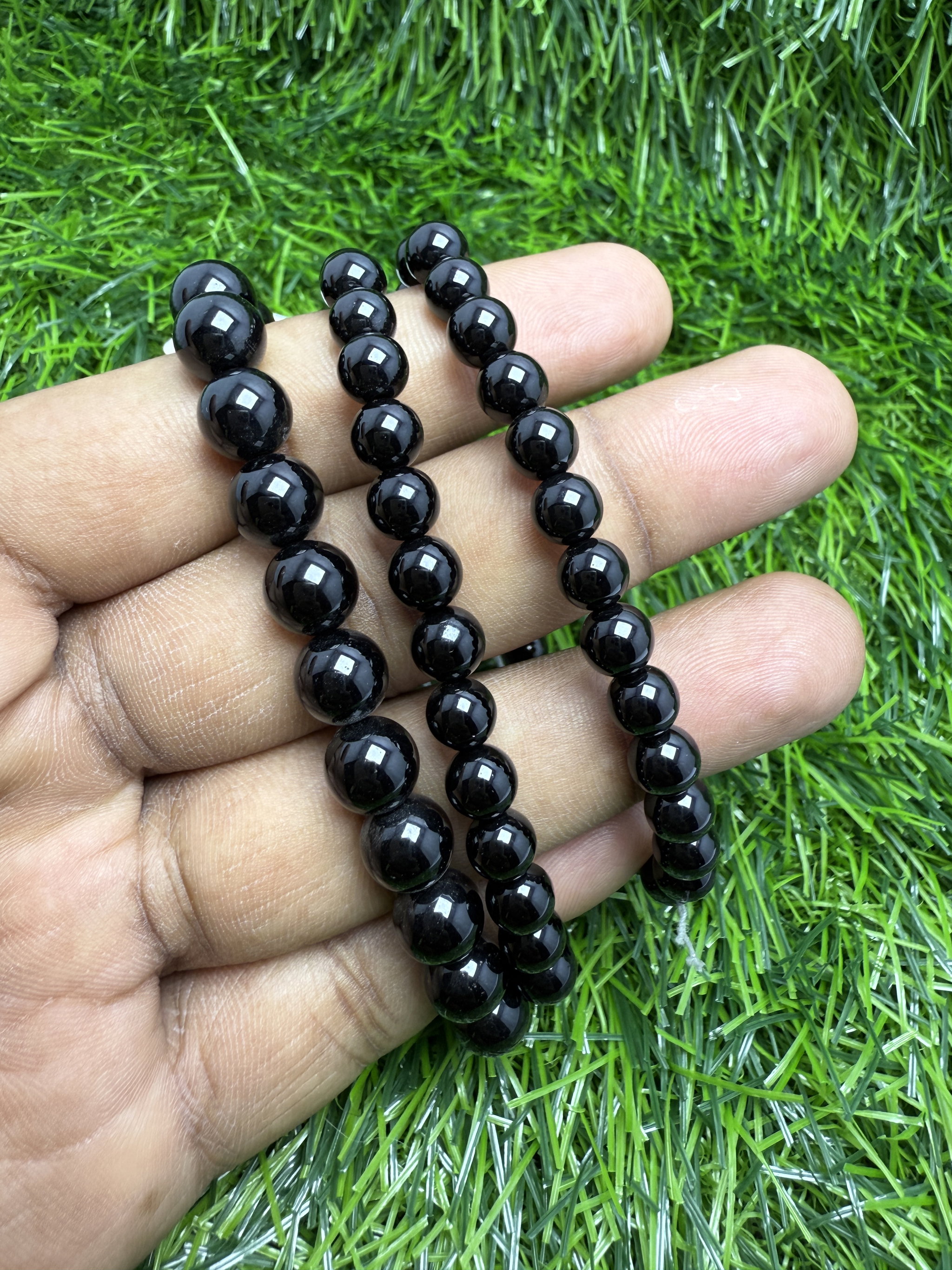 Natural Black Onyx Bracelet_0