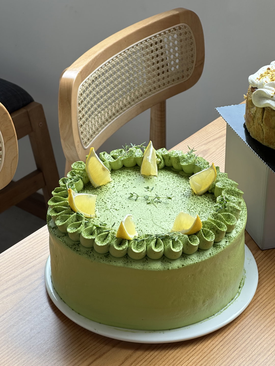Matcha Lemon Pudding Cake (Father's Day ver.)