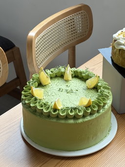 Matcha Lemon Pudding Cake (Father's Day ver.)