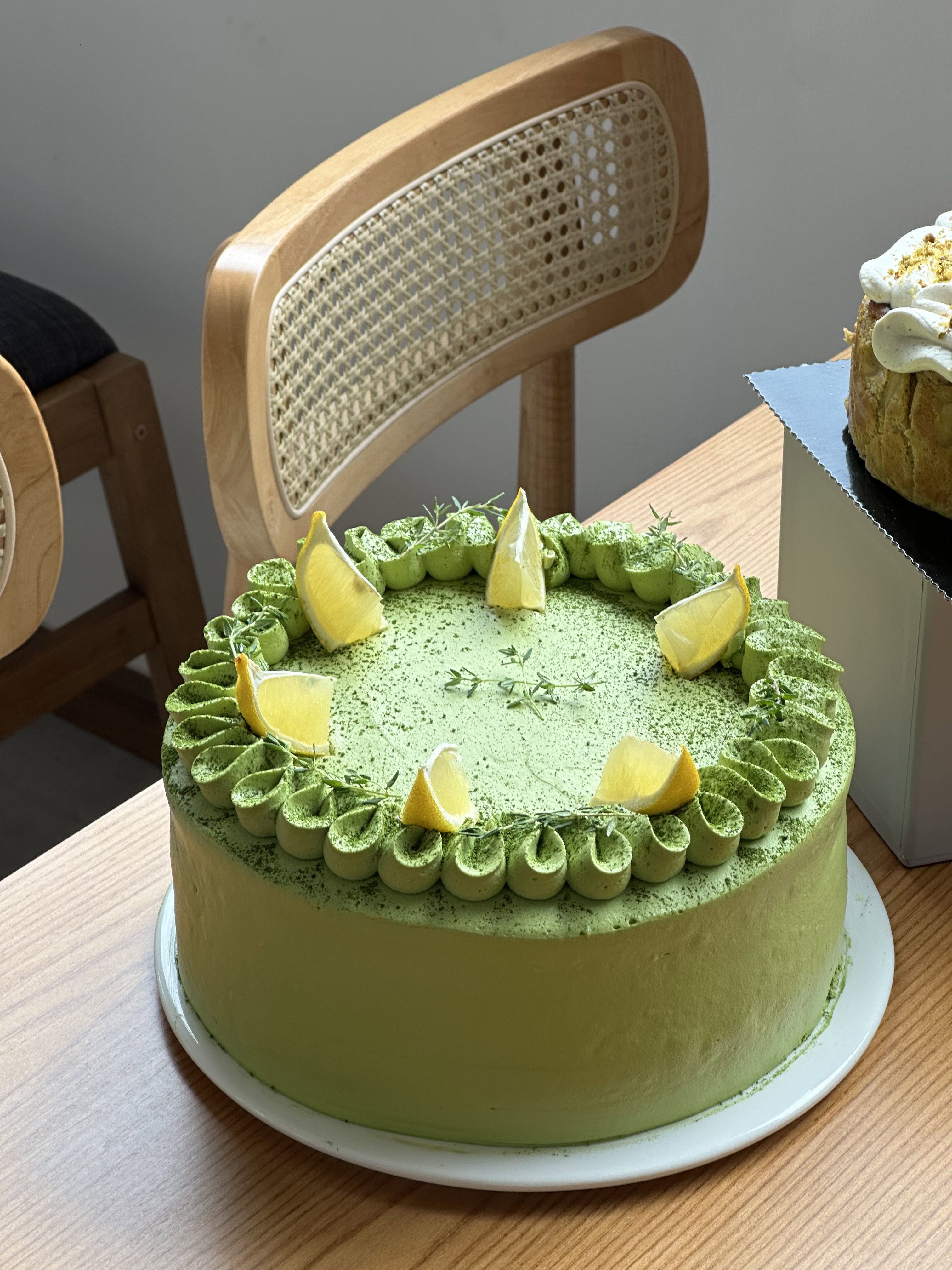 Matcha Lemon Pudding Cake (Father's Day ver.)