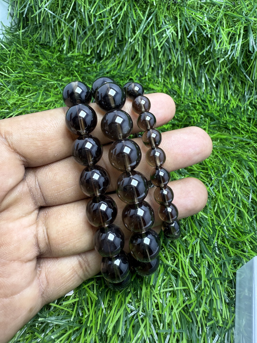 Natural smoky quartz bracelet