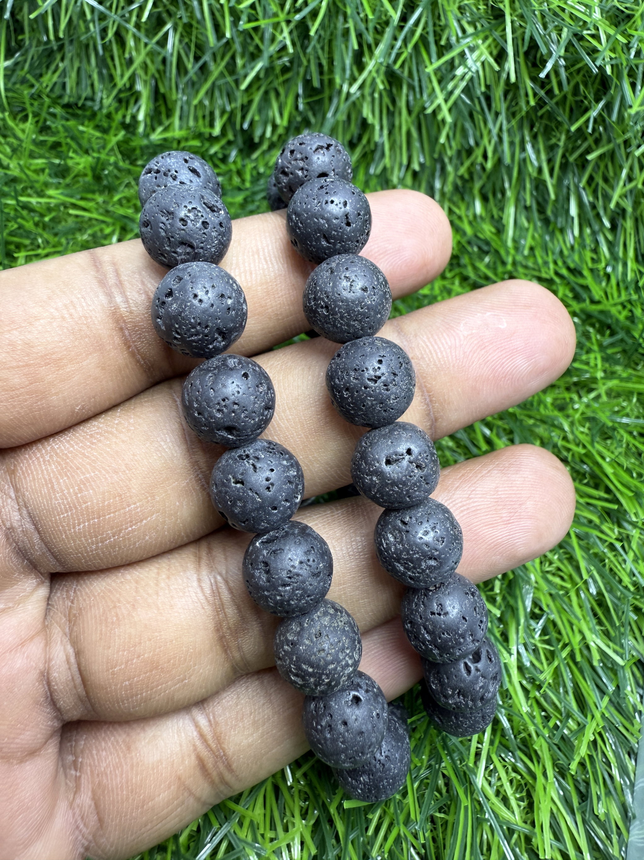 Natural Lava stone bracelet _0