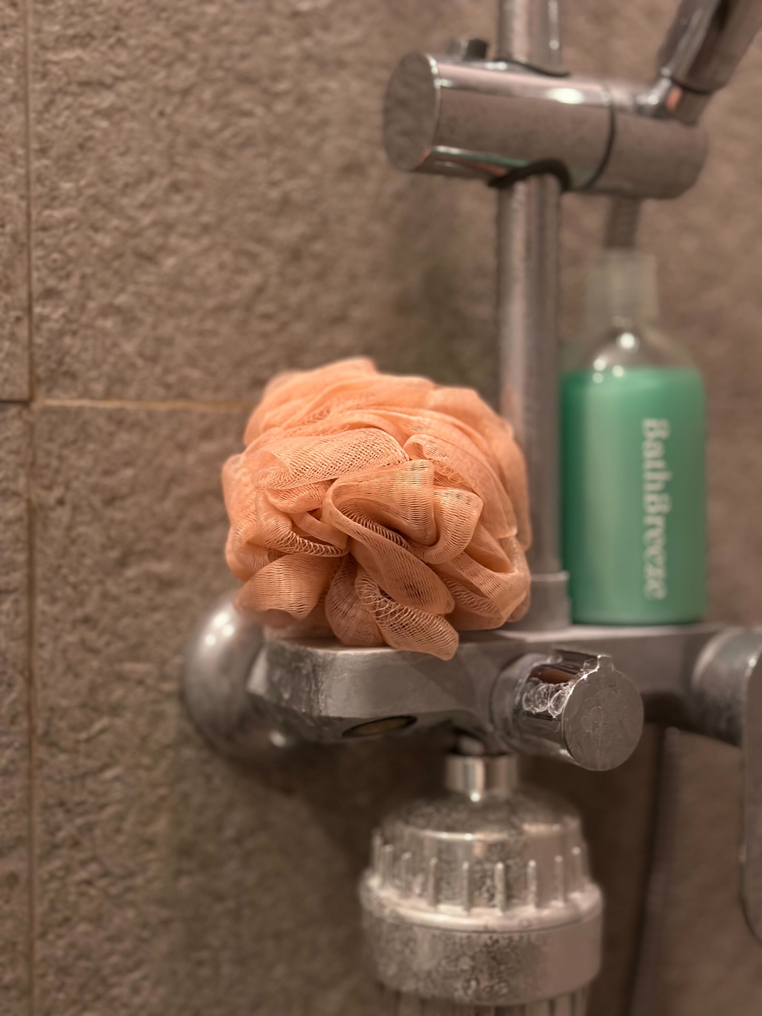 BathBreeze Shower Puff - Daily Shower Foamtastic - Blush Pink_0