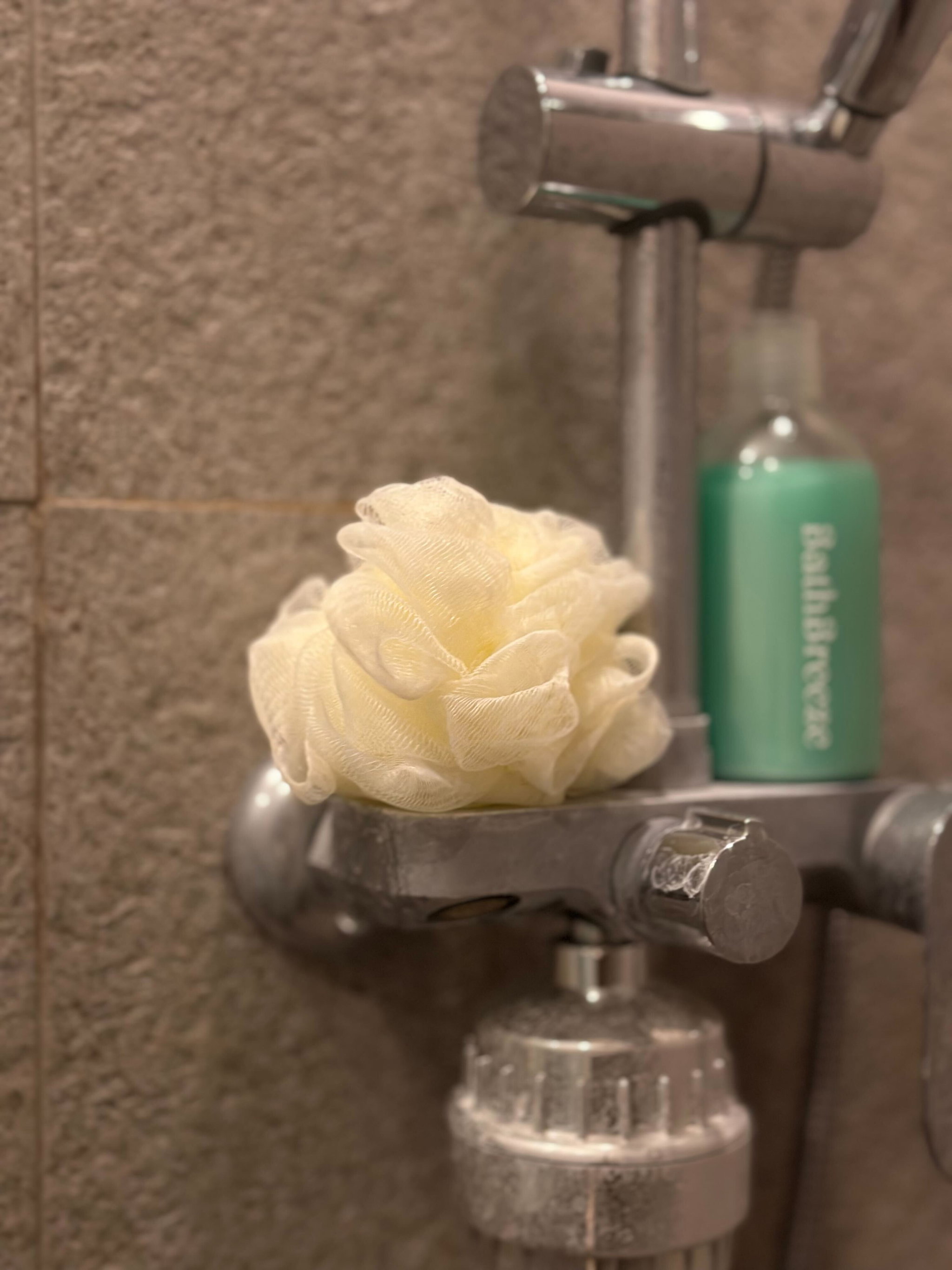 BathBreeze Shower Puff - Daily Shower Foamtastic - Pearl White_0