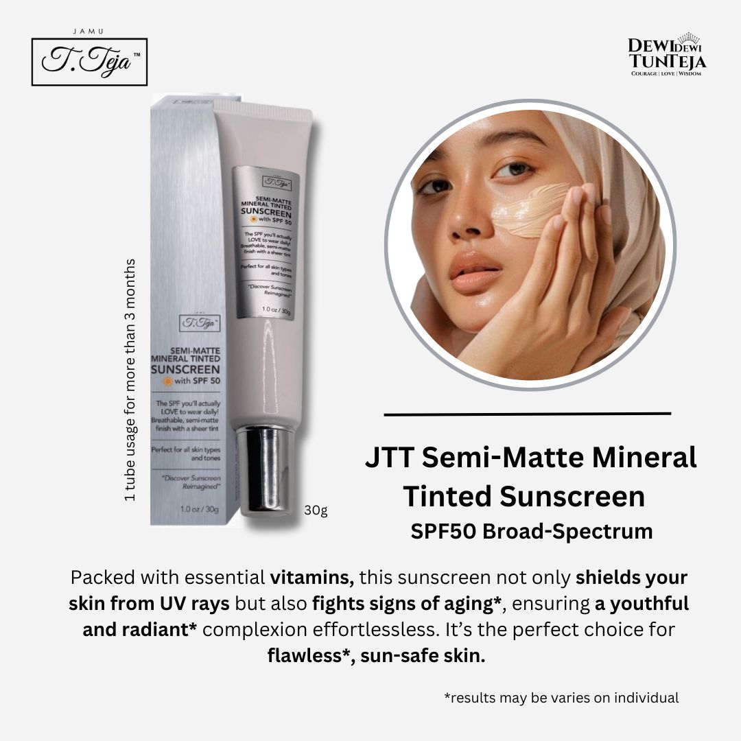 JTT Semi-Matte Mineral Tinted Sunscreen SPF50