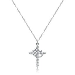 Royal Cross Crown Necklace Stainless Steel