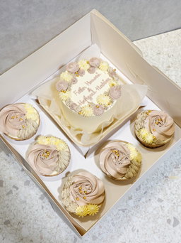 Bento cake + cupcake gift box