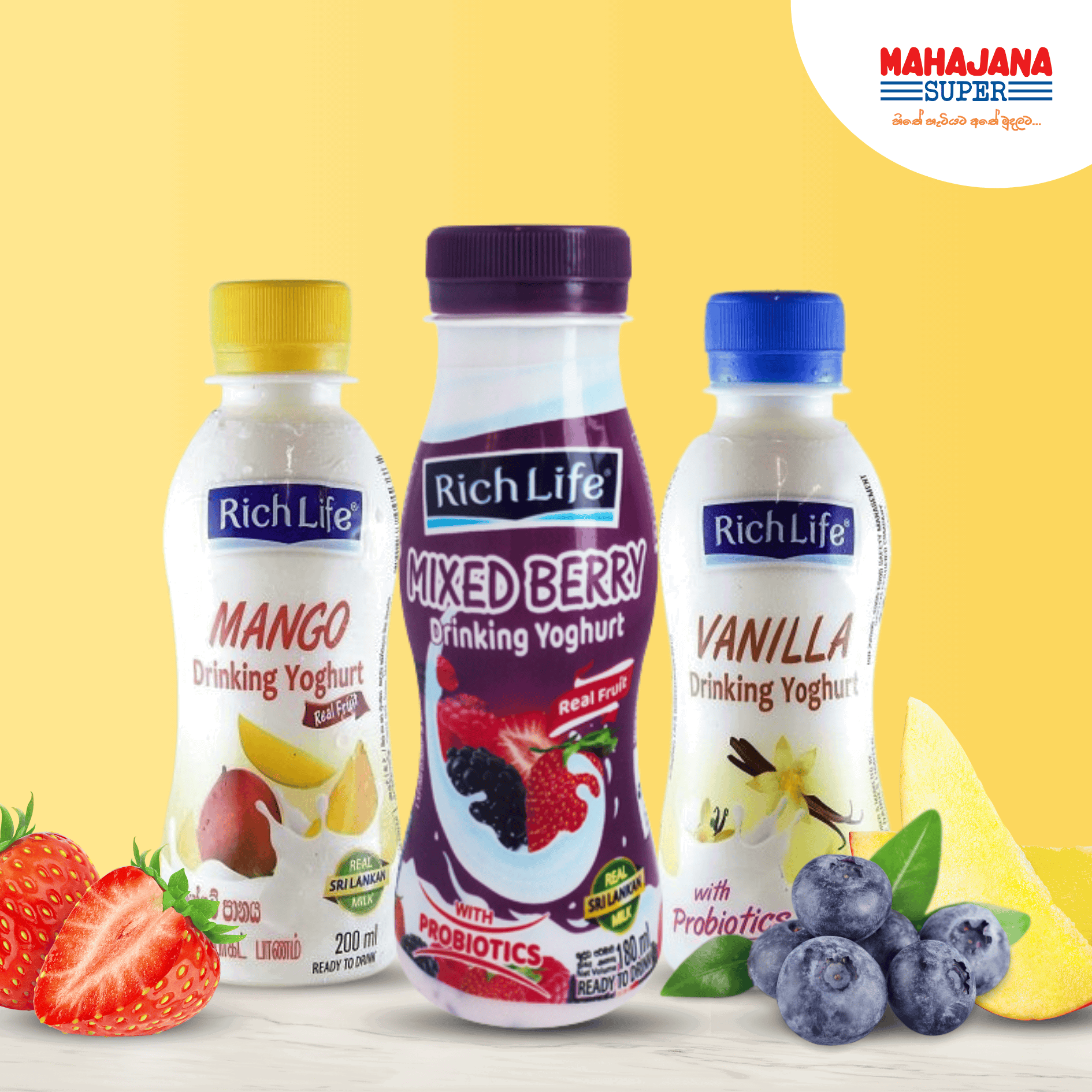 Rich Life Drinking Yoghurt  180ml_0