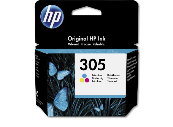 HP 305 Tri-Color Original Ink Cartridge