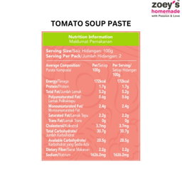 Zoey’s Tomato Soup Paste (Box Packaging) (±200g)
