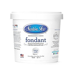 Satin Ice 2LBS (White)  Vanilla Fondant 