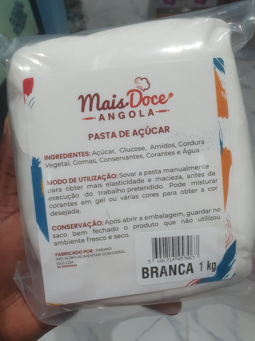 Pasta de Açucar Branca (Mais Doce) 1kg