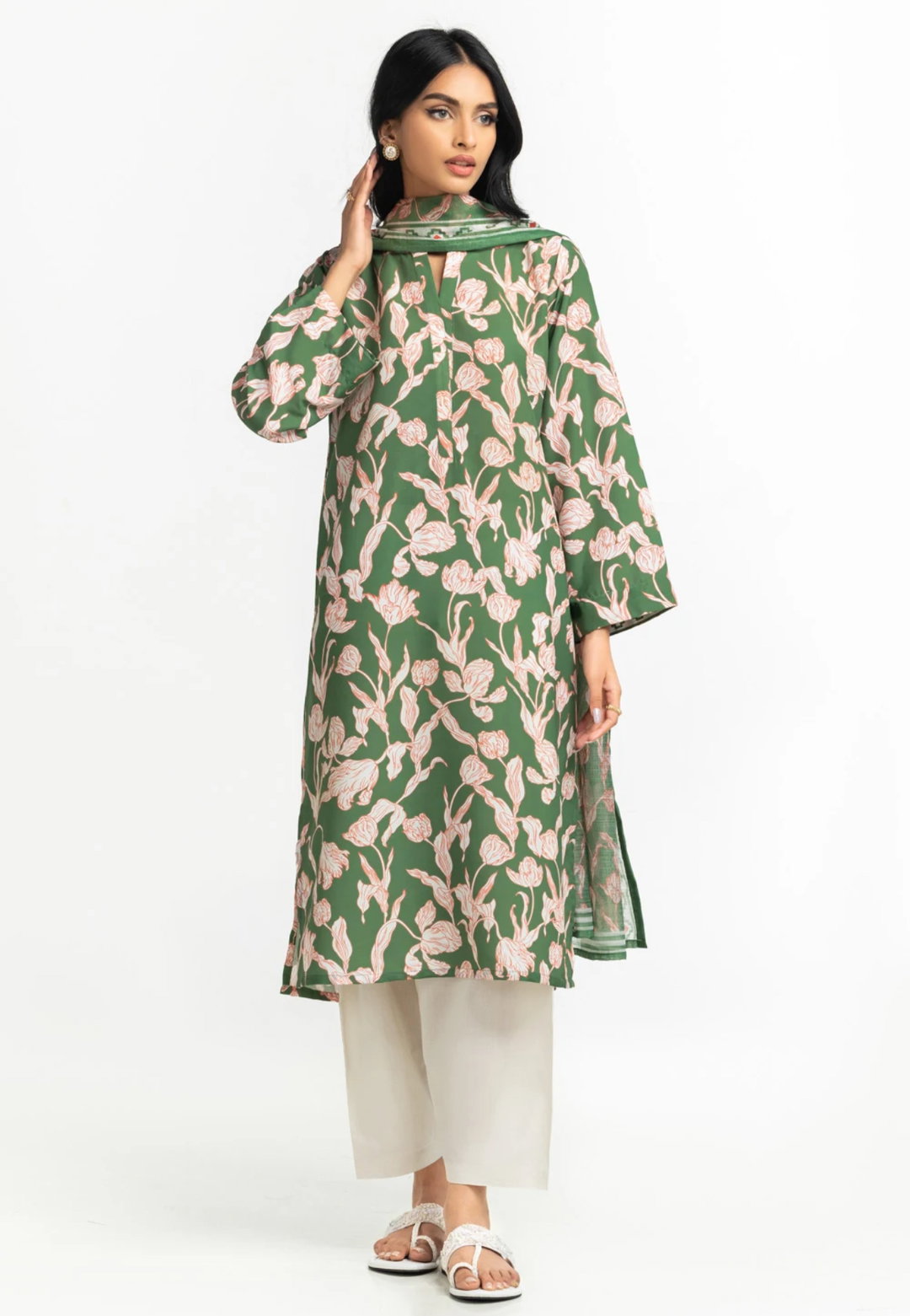 Poly Cambric Printed Shirt IPS-44499