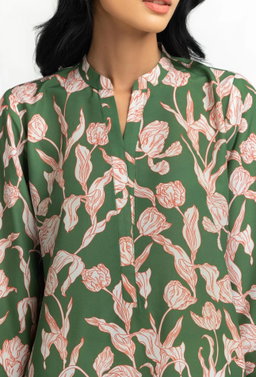 Poly Cambric Printed Shirt IPS-44499