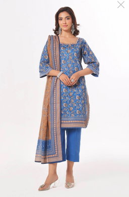 3 Piece Unstitched Printed Lawn Suit CLP-52169