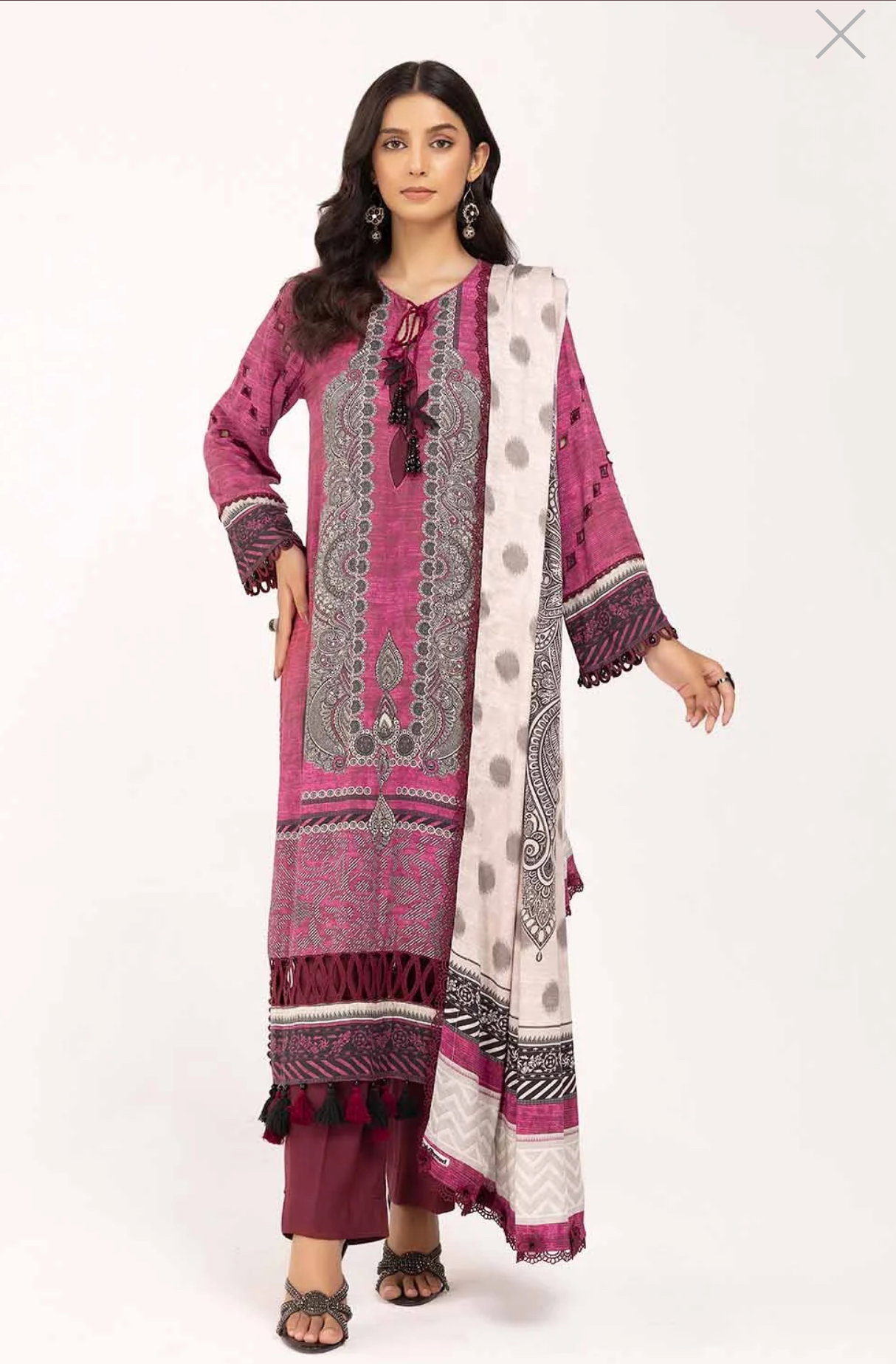 3 Piece Unstitched Printed Cotail Suit CV-42004_2