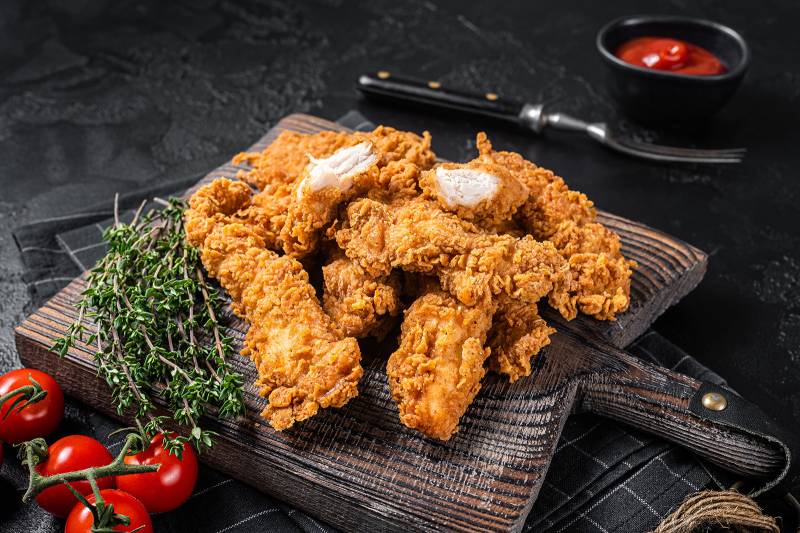 22 pcs de Poulets pannés