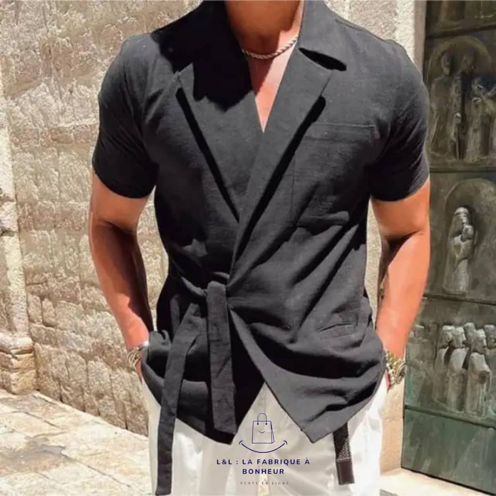 Chemise croisée homme_1