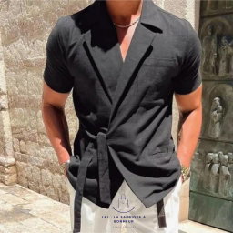 Chemise croisée homme