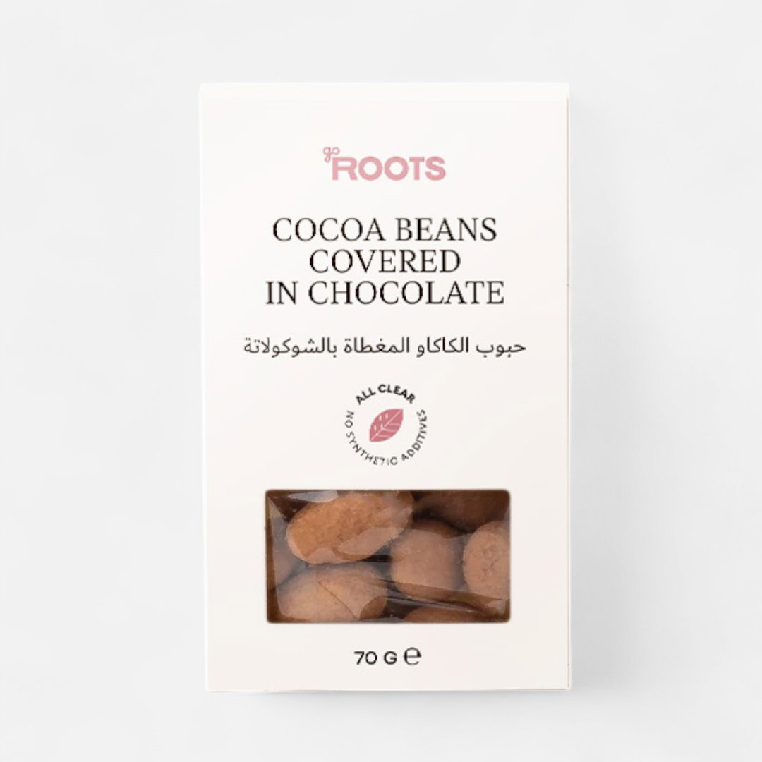 Roots Cocoa Beans Covered In Chocolate 70g