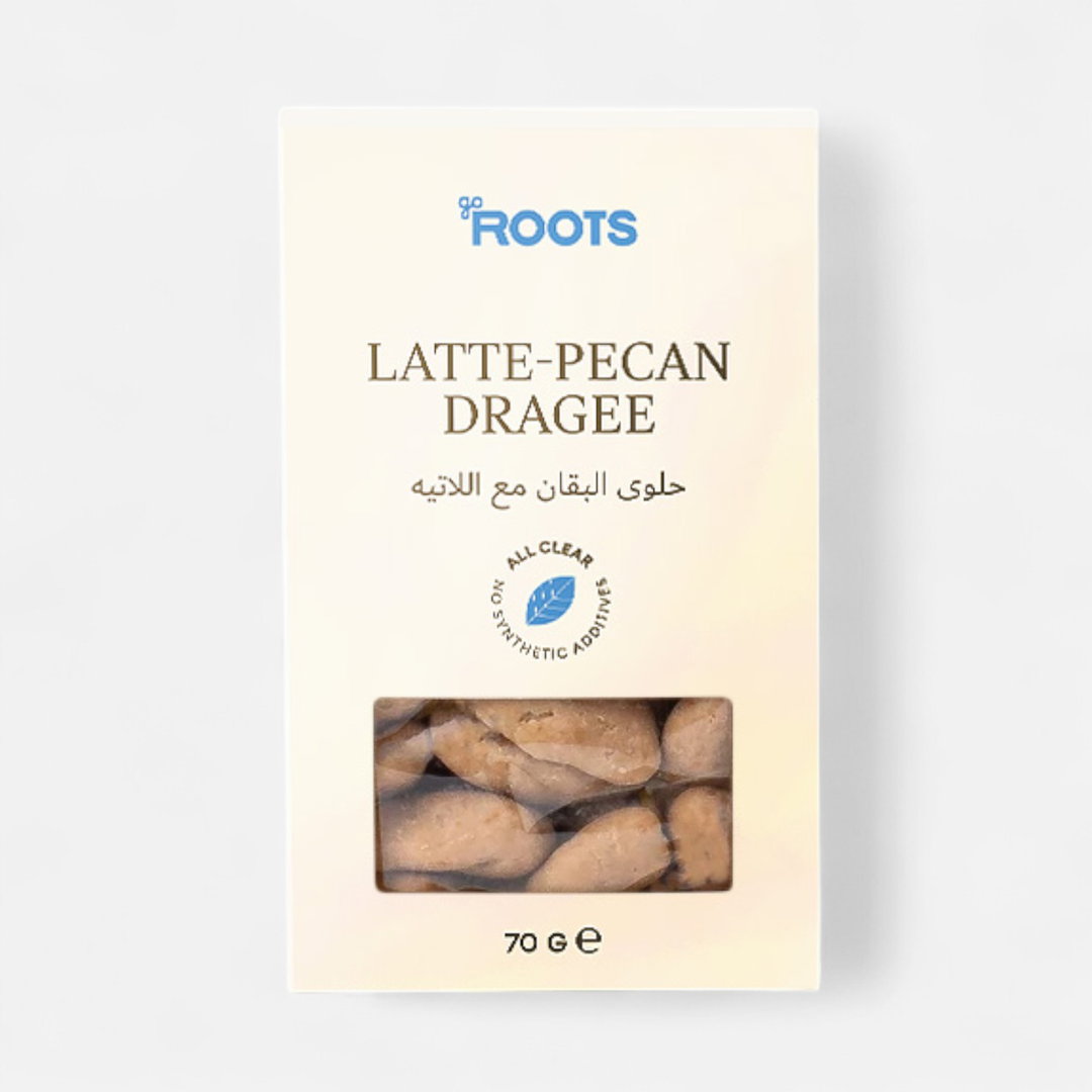 Roots Latte-Pecan Dragee 70g